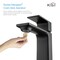 Kibi Mirage Single Handle Bathroom Vanity Sink Faucet with Pop Up Drain C-KBF1001MB-KPW100MB - alternate 6